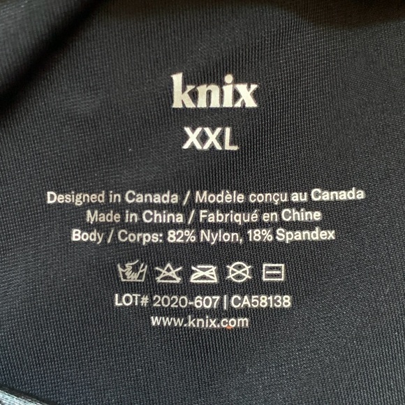 knix x The Birds Papaya Legging Womens XXL Black Liquid Sleek New - Picture 2 of 8